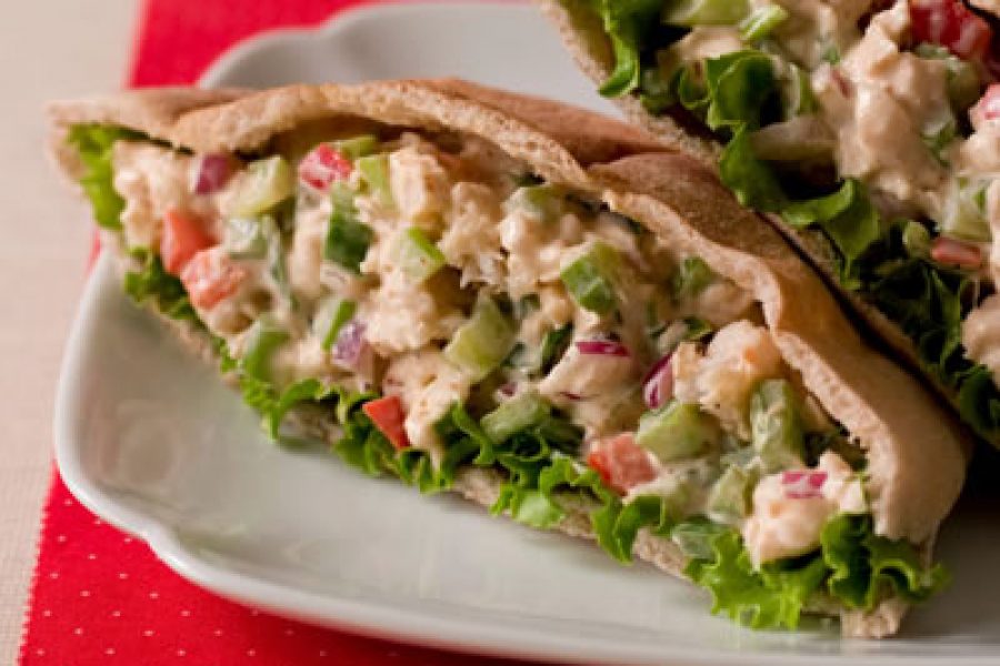 Catfish Salad in Pita