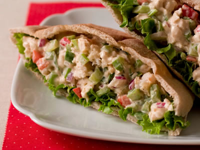 Catfish Salad in Pita