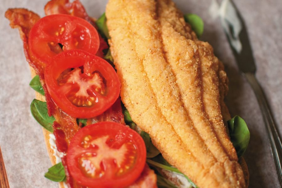 Catfish BLT with Lemon Aïoli