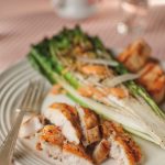 catfish caesar salad on plate