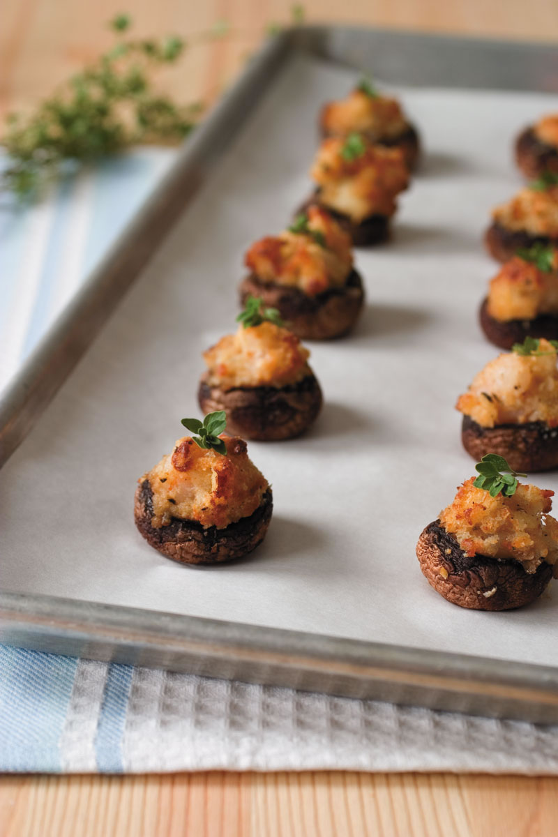 Catfish and Shrimp Stuffed Mushrooms