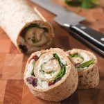 catfish pinwheels in wheat wraps