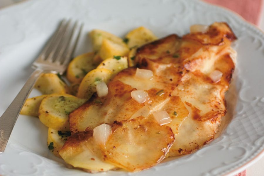 Potato-Crusted Catfish with Granny Smith’s Apple and Jalapeño Glaze