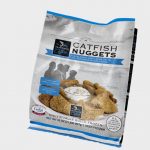 Frozen catfish nuggets product bag