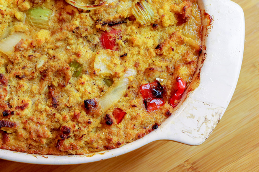 Catfish Cornbread Dressing