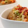 catfish stuffed baked potato in bowl