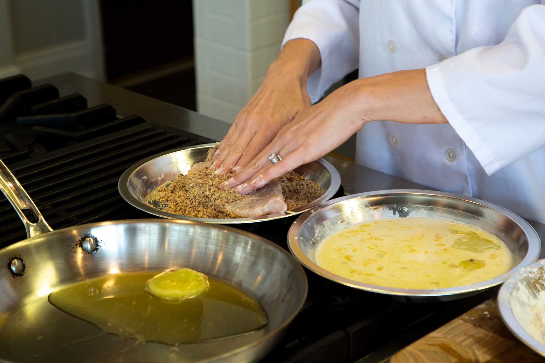 Breading Catfish using pecans