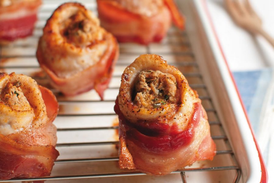 Bacon-Wrapped Catfish with Cream Cheese Stuffing