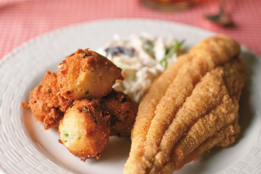 Classic Fried Catfish with Hushpuppies and Tartar Sauce