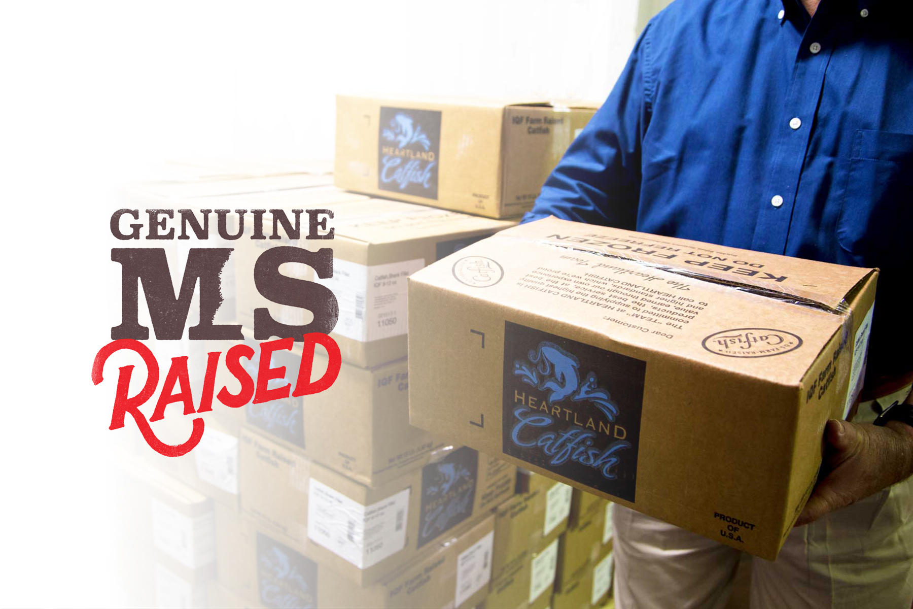 Genuine MS logo with Heartland shipping box