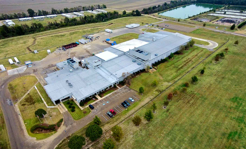 Heartland Catfish Plant from overhead
