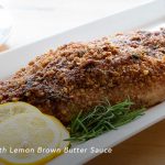 Pecan Crusted Catfish with lemon brown butter sauce
