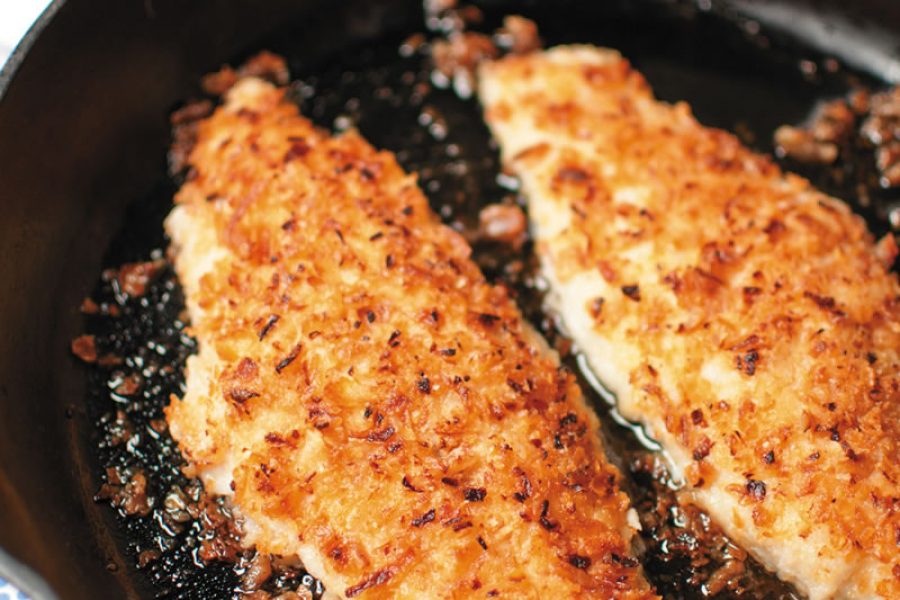 Onion-Crusted Catfish