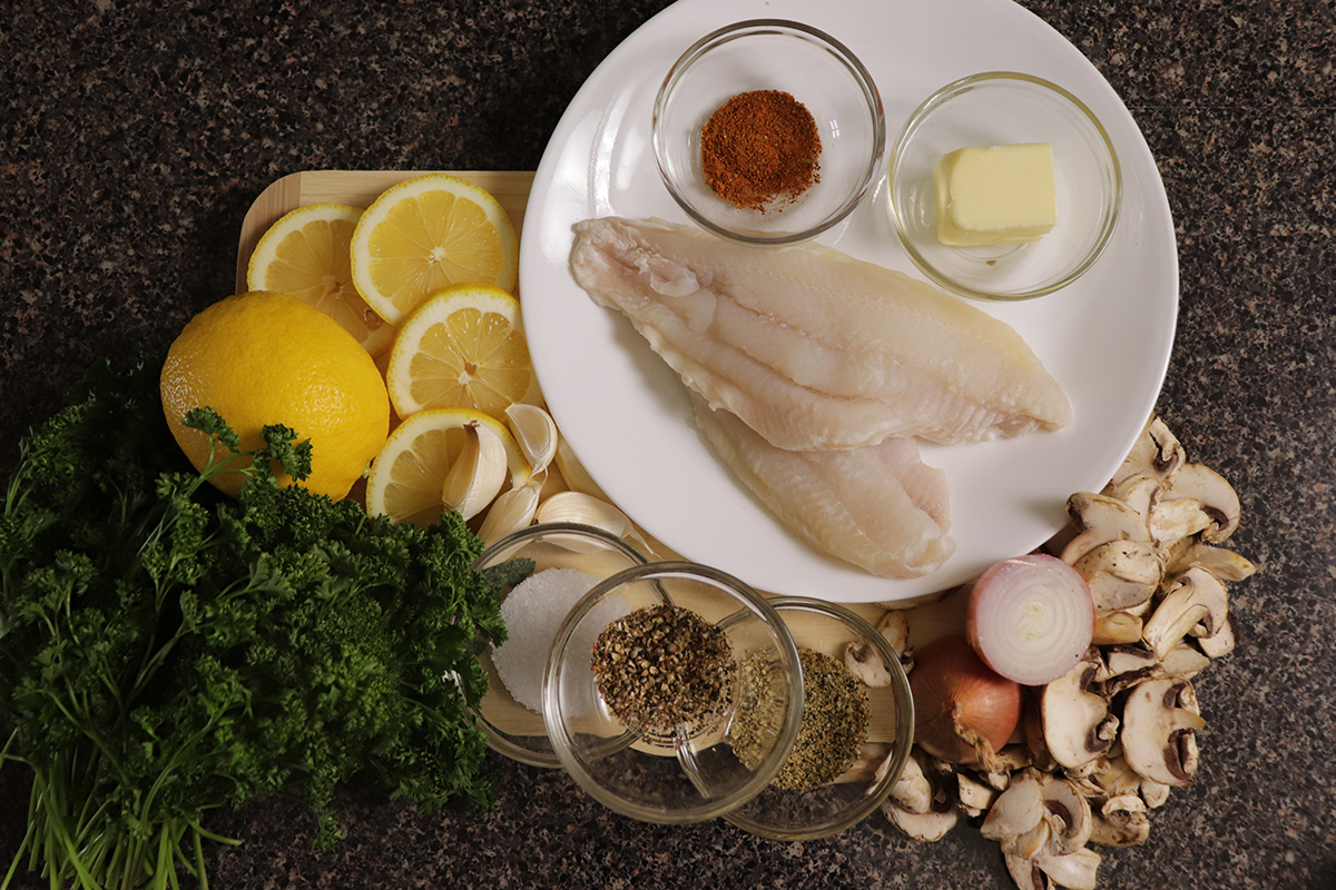 Lemon Pepper Catfish Ingredients