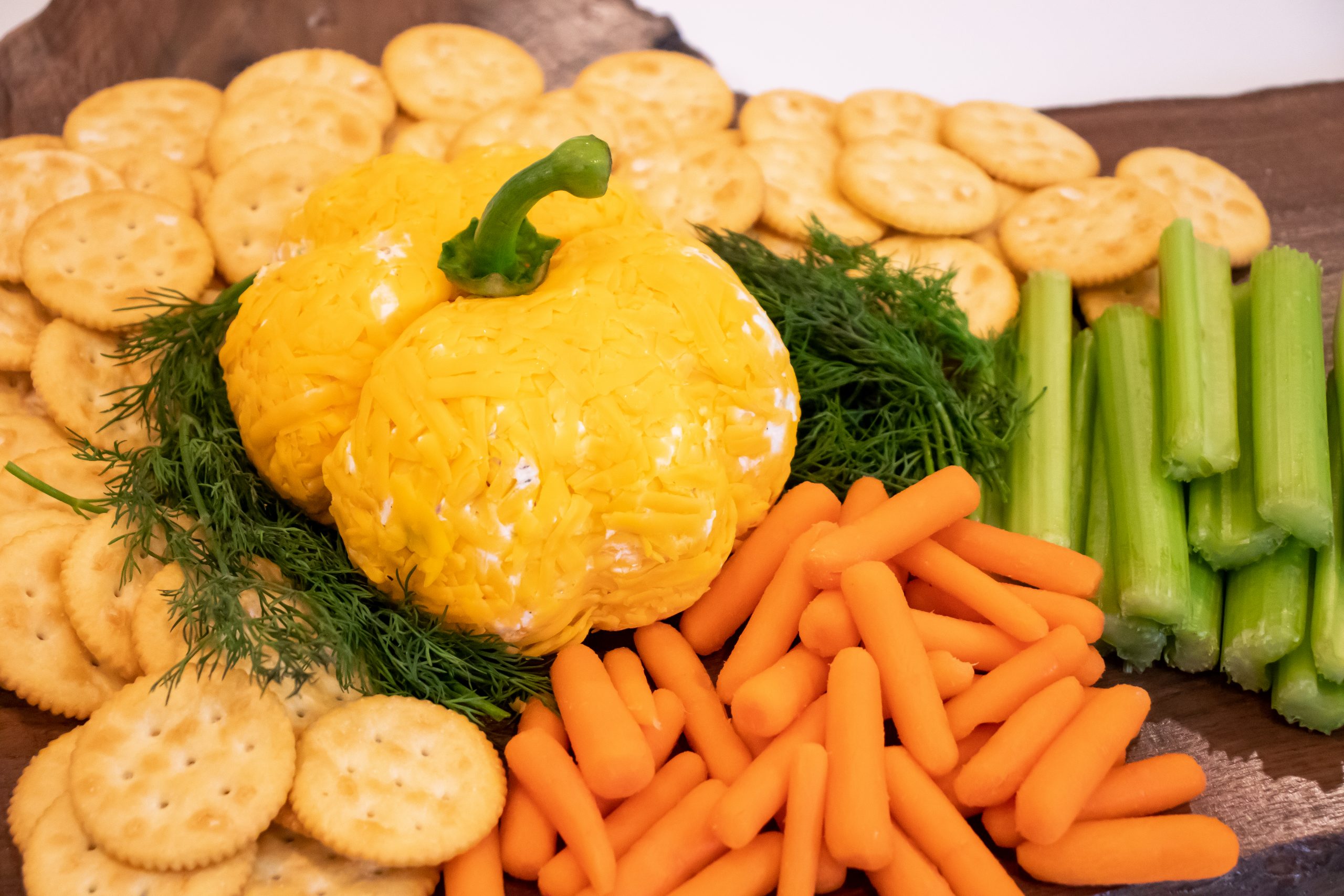 Pumpkin-Shaped Catfish Cheeseball