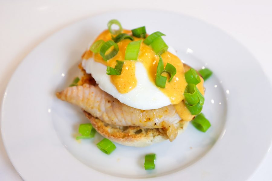 Catfish and Eggs Benedict Breakfast