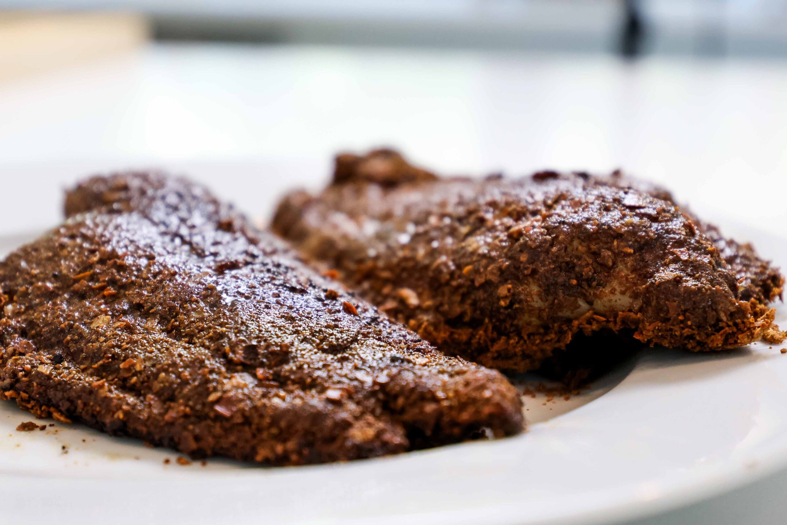 Breaded catfish filets.